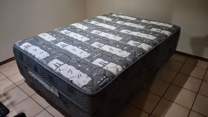 Cama box de casal ortobom com base acoplada 