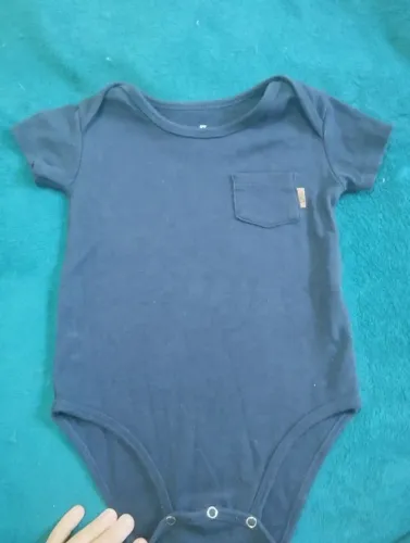 Body bebê azul marinho 