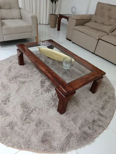 Mesa de centro madeira maciça