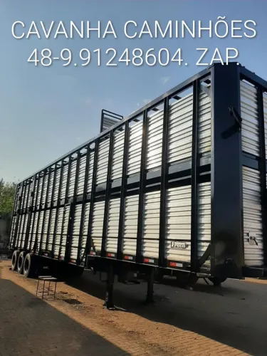 Carreta Boiadeira Frota 2019 15,50 Mts Comp. 4,70 Mts Altura Elevador Traseiro Sem Pneus.