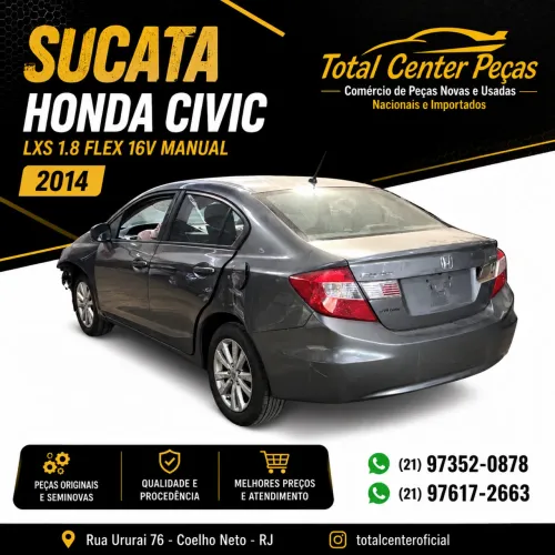PEÇAS HONDA CIVIC 2014 SUCATA