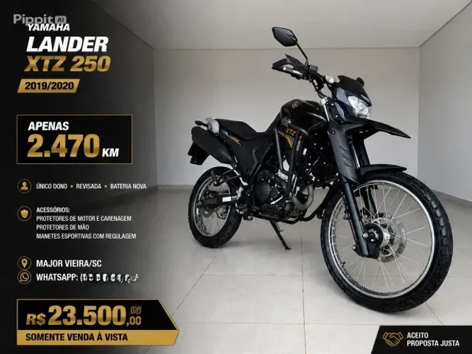 Vendo Yamaha Lander XTZ 250, com apenas 2.470km.