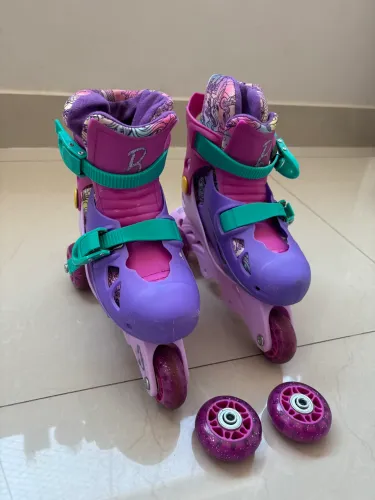 Patins infantil com kit proteção
