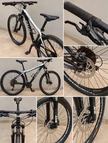 Bicicleta Caloi 10 aro 29 freio RST com trava e par de shimano 446