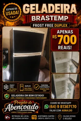 Geladeira Brastemp Frost Free duplex funcionando perfeitamente passamos cartão