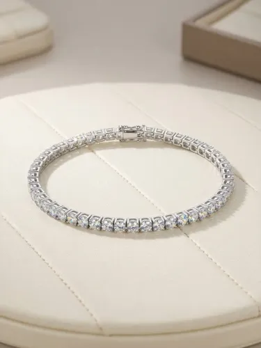 PULSEIRA RIVIERA PRATA 925 (BRANCA)