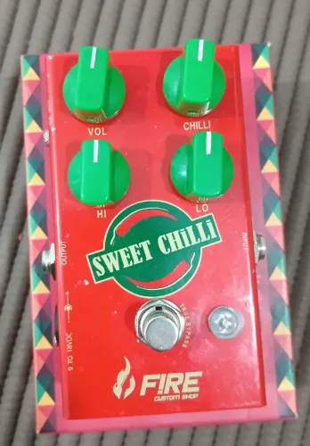 Pedal Fire Sweet Chilli Overdrive - Completo na Caixa
