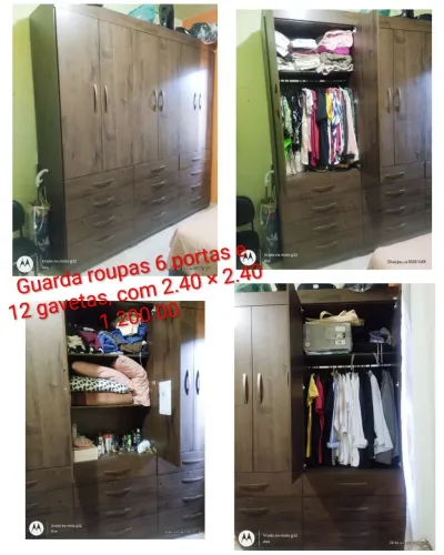Guarda roupas de casal.
