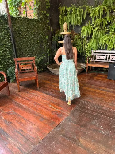 Vestido de festa bordado