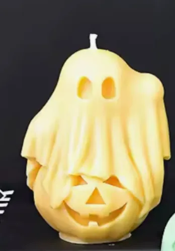 Vela fantasma na abóbora