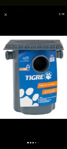 Caixa de esgoto com cesta tigre 18 litro