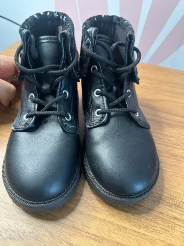 Bota Coturno Molekinha Infantil Feminino Star Estilosa