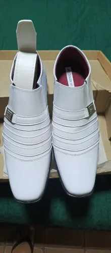Sapato social branco masculino