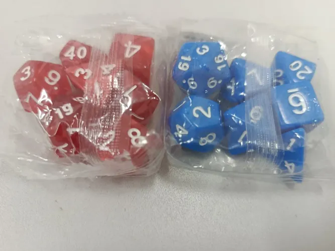 2 conjuntos de dados para rpg