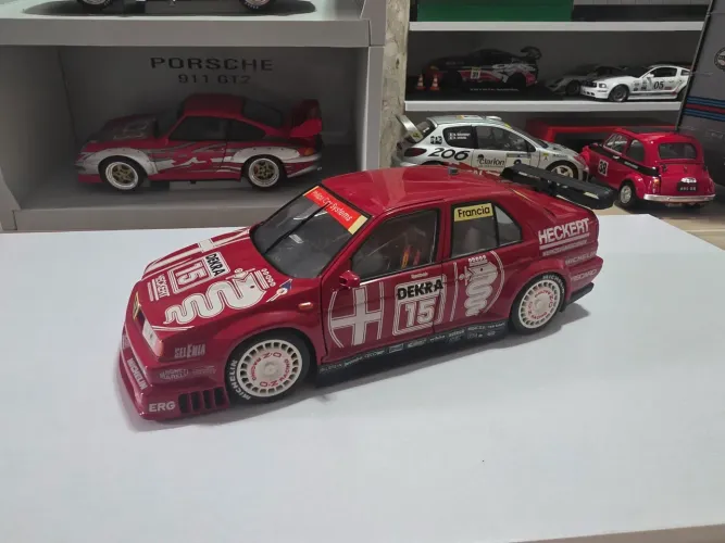 Miniatura 1:18 alfa romeo dtm #15 raro ut