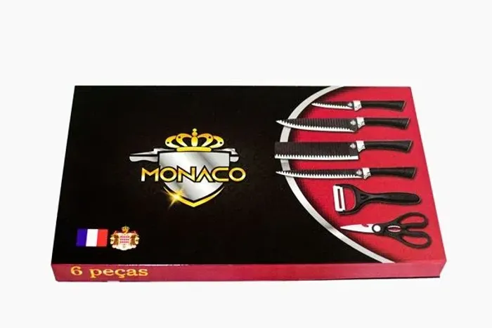 Kit facas de cerâmica Mônaco 