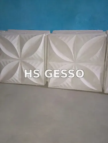 Placas 3D em gesso 