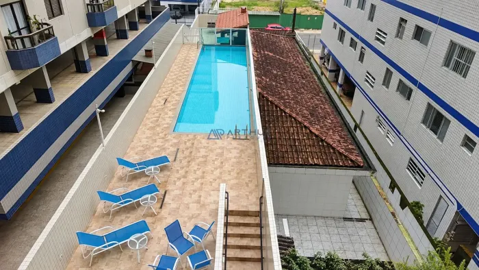 Apartamento à venda na Tupi em Praia Grande, 2 dormitórios sendo 1suíte, 1 vaga