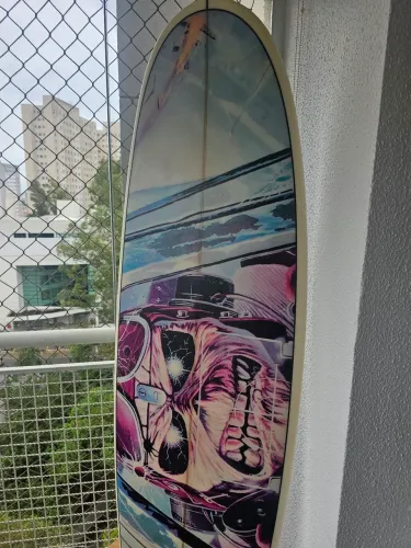 Prancha Aerofish Iron Maiden + Quilhas FCS II + Capa + Suporte