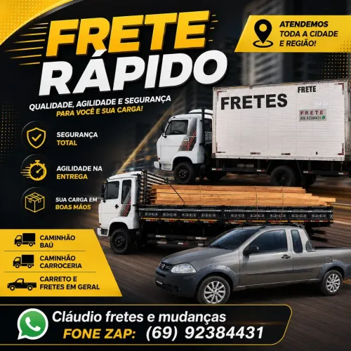 Claudio frete e mudanças