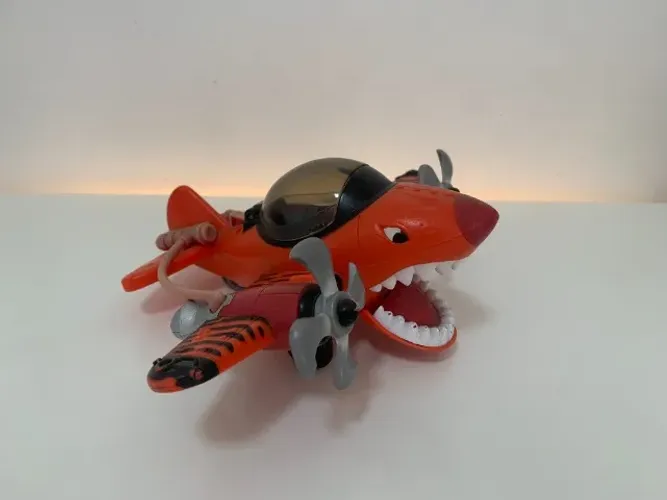 Avião Imaginext Sky Racers Sea Stinger (Modelo Tubarão)