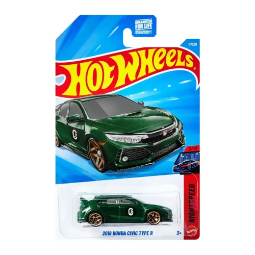Hotwheels Honda Civic Type R verde 