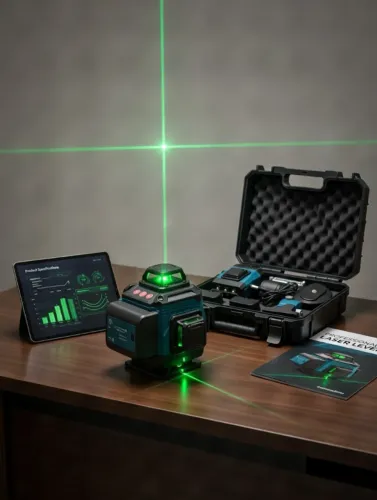 Nível Laser 12 Linhas + Tripé + Maleta Controle 2 Baterias