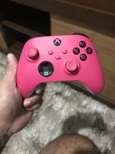 Controle Xbox rosa - series x/s e PC