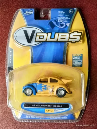 Jada Toys '59 Volkswagen Beetle VDUB$ Fusca VW Dragster Amarelo