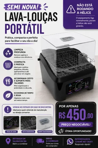 LAVA-LOUÇAS PORTÁTIL !!