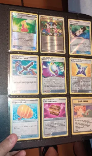 Lote cartas pokémon treinadores foil reverse