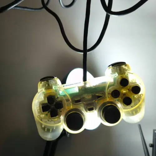 Controles originais DualShock Playstation 2 : Clear Crystal + Zen Black