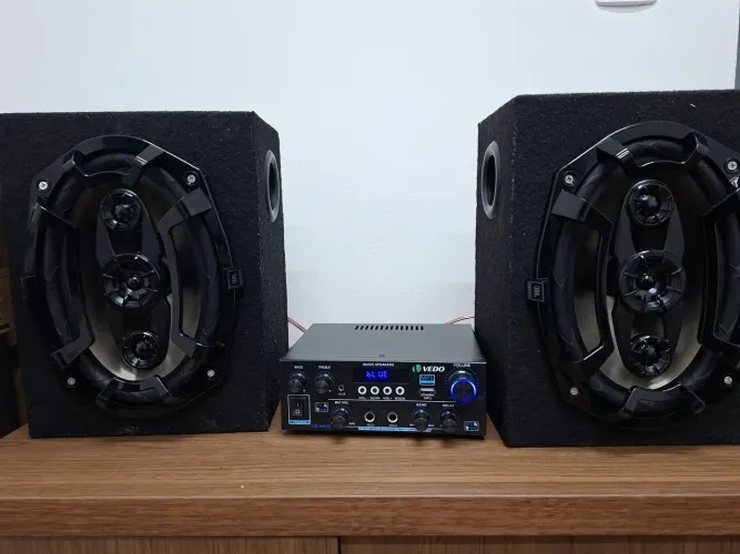 Som Pedrada! VD AK 55 + par de JBL 6x9. NOVO