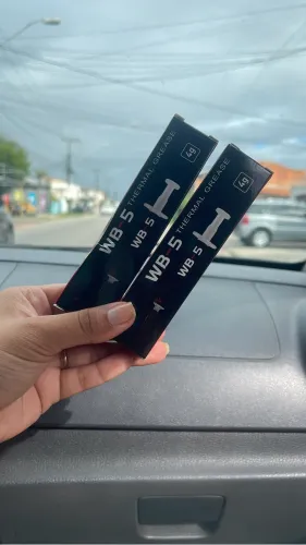 Pasta térmica WB-4 4g 17W de condutibilidade p/processadores, placa de vídeo/consoles. 