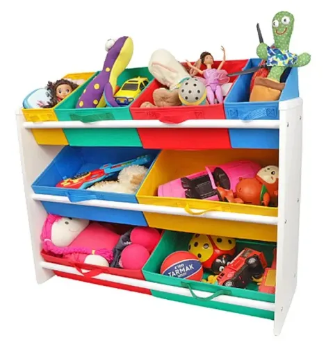 Armário Organizador de Brinquedos com Caixas