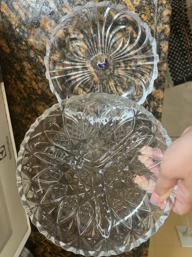 DUAS PETISQUEIRAS DE CRISTAL ? NOVAS, NUNCA USADAS ? 