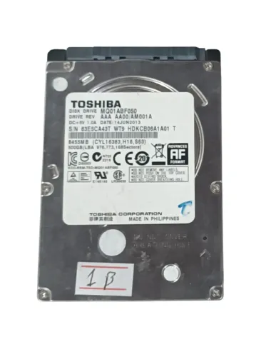 WINCHESTER HD TOSHIBA MQ01ABF050 1B