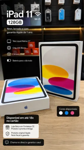 Ipad 11 128gb Lacrado | Com Brindes | Loja física