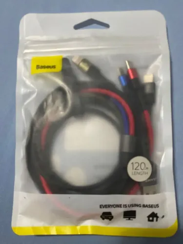 Cabo USB Baseus (pega até 3/4 celulares)