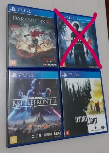jogos ps4 (levando todos 100,00)