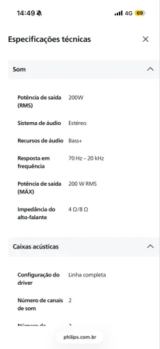 Caixa de som boombox Philips