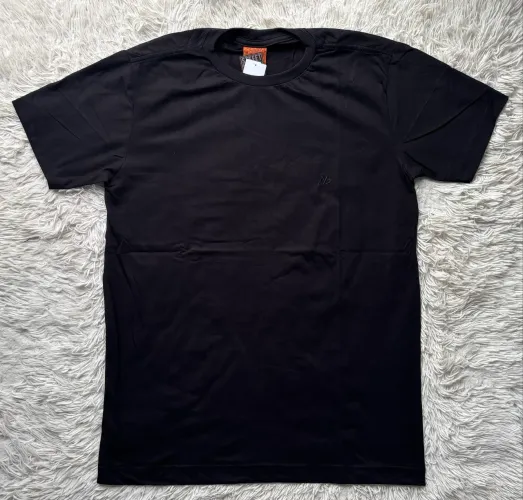 Camisa Básica 100% Algodão Preta 
