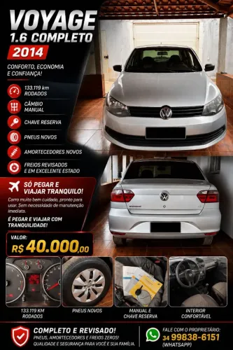 Volkswagen Voyage 1.6/1.6 City MI Total Flex 8V 4P 2014