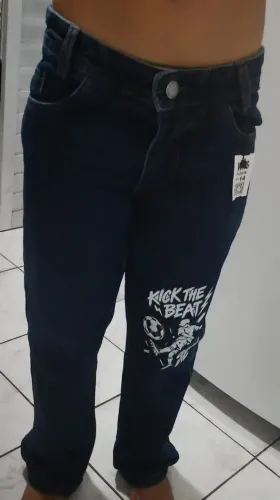 Calça Baggy azul escuro