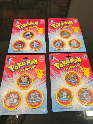 Pokemon - Pokemetal (tazos) (4 Unidades)