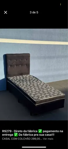 Queima de estoques cama box solteiro entregamos hoje eeeee?