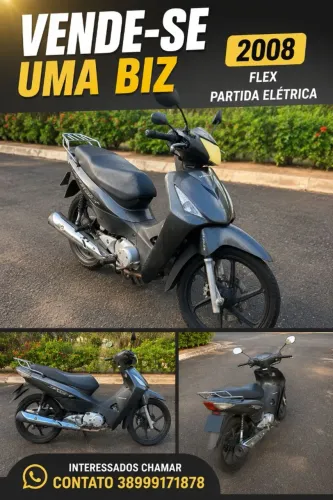 Honda BIZ 2008 Partida elétrica - FLEX