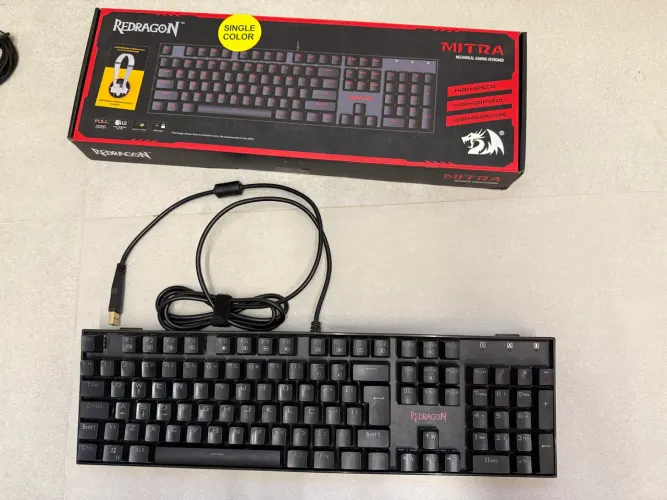 Teclado mecânico gamer redragon mitra