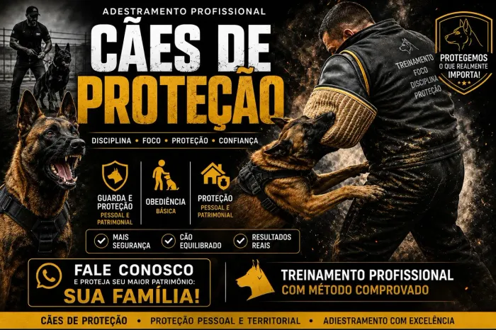 Adestramento guarda e proteção!
