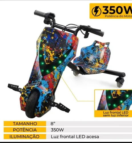 Triciclo elétrico drifit 350W 